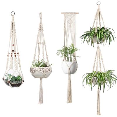 China eco-friendly home decor wrought iron plant hanger bracket, plant hanger macrame, indoor plant hanger for sale