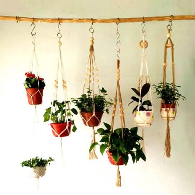 China Eco-friendly Plant Hanger Flower Potted Plant Rack for Indoor Outdoor Decorations, Macrame Plant Hanger Patterns for sale