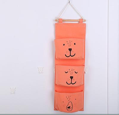 China Sustainable Wall Door Storage Bag 3 Bags Storage Hanging Organizer Holder for sale