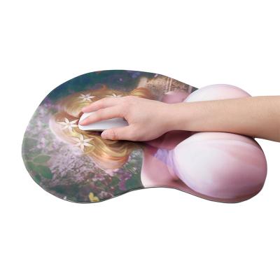 China New design comfortable irregular kawaii mousepad 3D anime girl custom mouse pads for sale