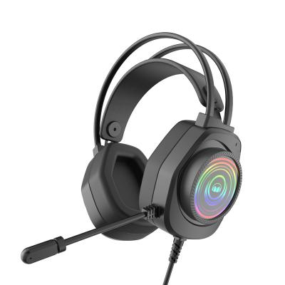 China Custom Headphone Monster N5 Virtual Surround Retractable Cable Noise Around RGB Gaming Headset With Microphone for sale