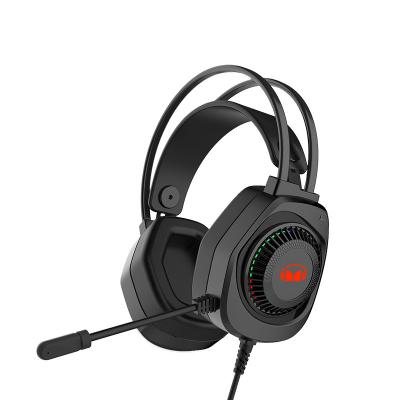 China Headphone MONSTER RGB Fixed Color Shining Lightweight Self-adaptive Head Wear Gaming Headset With HD Microphone for sale