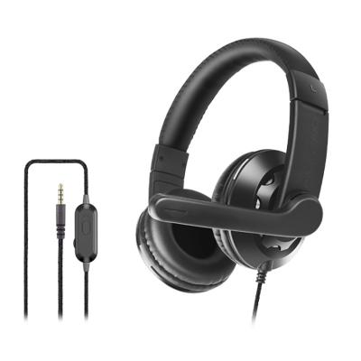 China Circumaural Gaming Headset Wired Headset 3.5mm PC Gaming Headset With Microphone for sale