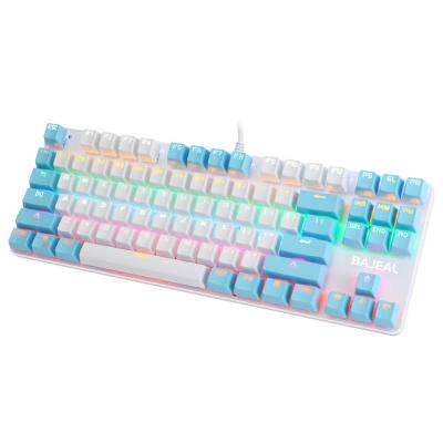 China 87 Key Wired RGB Mechanical Gaming Keyboard Backlit Mechanical Table Wired RGB Mechanical Keyboard Wired Keyboard for sale