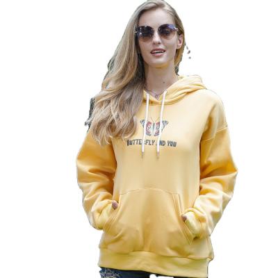 China New Type Breathable Well Selling Ladies Sport Casual Oversized 100% Cotton White Women Hoodie for sale