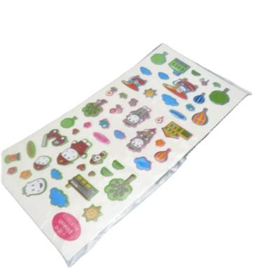 China Sticker Decorative Goods Using Low Price High Quality Plastic Bubble Sticker Custom Sticker for sale