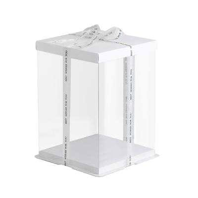 China Factory Directly Recyclable Wholesale Cake Transparent Packaging Box Customized for sale