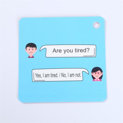 China Plastic Kids Favors Printing Learning Card Educational Flash Cards for sale