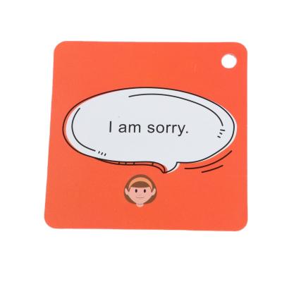 China Quality Assurance Custom Plastic Educational Baby Learning Card Educational Cards for sale