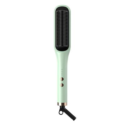 China Car Electric Hair Brushes Straightening Brush Curlers Heating Comb Brush Electric Hair Beard Curling Straightener for sale