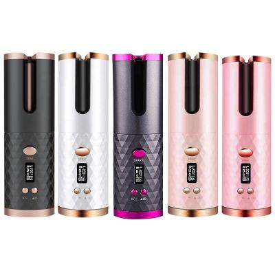 China Curl Hair LCD Show Mini Wireless Professional Smart Automatic Hair Curler With Temperature Control Intelligent Automatic Hair Curler for sale