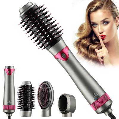 China Custom Hot Airbrush Hot Airbrush Cool Air Logo Function Hair Straightener Hair Curler Dryer Styler Set Salon Equipment Hair Brush for sale