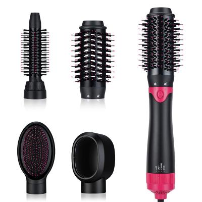 China Ionic 4 in 1 Airbrush Hot Set One Step Volumizer Professional Hair Dryer Brush Ions Salon Negative Electric Hair Dryer Brushes for sale