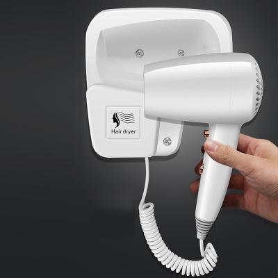 China Ionic Professional Wall Mounted Strong Power Hair Dryer Hotel Bathroom Toilet Household Blow Dryer for sale