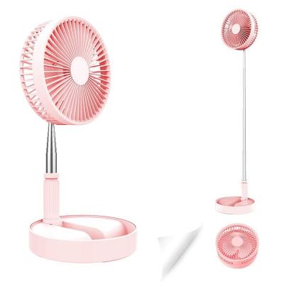 China 2022 New Multifunctional Folding Air Cooling Fan Portable Rechargeable Mist Stand Electric Fan for sale