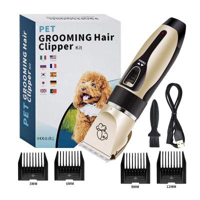 China Outdoor Professional Rechargeable Electric Pet Trimmer Pet Clipper Dog Hair Grooming Cutter for sale