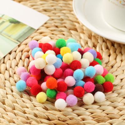 China Wholesale Multicolor Colorful Polyester Pom Pom Stocks 1cm 2cm 3cm 4cm 5cm for Christmas Decoration for sale