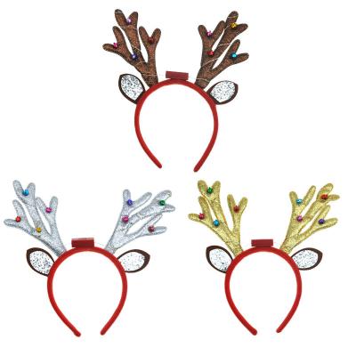 China European and American wholesale Christmas antler season gift promotion Christmas style decorative light headband for sale