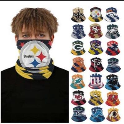 China Fashion Football Team Printing Bandana Neck Adult Warm Cuff Cover Outdoor Sports Masking Dustproof Bandana for sale