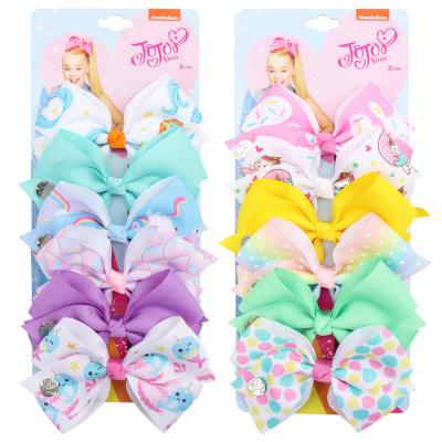 China Fashion 5 inch jojo siwa children's bow clip children girl hair accessories baby accessories Tracy Herry for sale