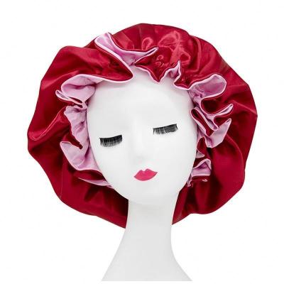 China Soft Smooth Wholesale Women Headwrap Female Feeling Double Layer Turban SleephatHair Head Hoods for sale