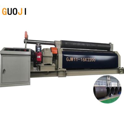 China Boilers guojimachine 3 roller plate metal drum rolling bending machine with good price for sale