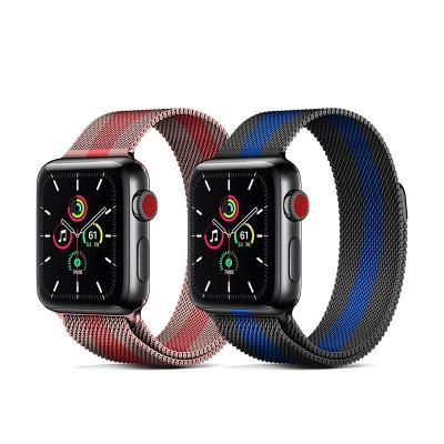 China Loop Strap EAMIRUO Solo Milanese Magnetic Watch Strap Stainless Steel Milanese Watch Band Fit Apple Watch Smartwatch Band 44MM 42MM 40MM 38MM for sale