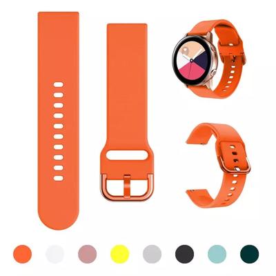 China Cool Popular Custom Soft Silicone Watch Strap 20MM 22MM For Samsung Galaxy Watch 3 41mm Samsung Gera S3 Replacement Watch Band for sale