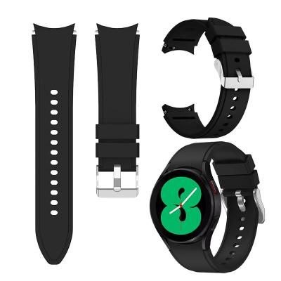 China EAMIRUO Water Resistant 20mm Silicone Sports Watch Band Replacement Strap For Samsung Galaxy Watch 4 Classic 42mm For Galaxy Watch 4 40/44mm for sale