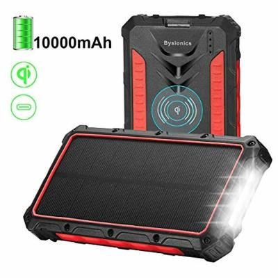 China Outdoor Waterproof Solar Panel Charging 16000mAh Solar Lamp Function Power Bank For Shipping for sale