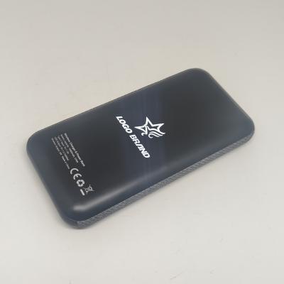 China Quick Charge Logo Gift Power Bank Leather Luminous Case Charging Support for sale