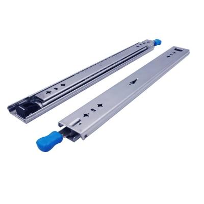 China High Loading Capacity Full Extension Ball Bearing Drawer Runner Telescopic Locking Heavy Duty Rail for sale