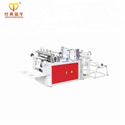 China Factory Double Line Plastic Biodegradable Poly Bag Making Machine for sale