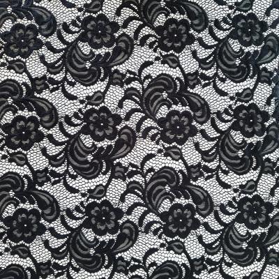 China Breathable Hollow Out High Quality Nylon Spandex Embroidery Lace Fabric for sale