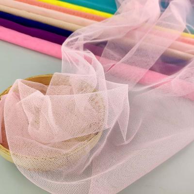 China Wholesale cheap 100% polyester mosquito net fabric /multicolor elastic bottom mesh fabric eco-friendly for sale