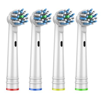 China Household Toothbrush Heads Rotary 4Pcs Pack For Electric Toothbrush Cleaning Teeth Brush Heads Replaceable Nozzles for sale