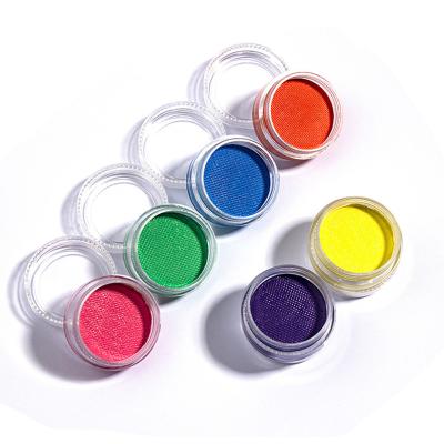 China Glow at Night Fluorescent Eyeliner 7Pcs/Set Set Pastel Color Eye Neon Body Painting Makeup Cosmetics Glow at Night Water Activated for sale