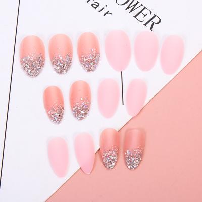 China 24/30Pcs/Set Design Reusable False Nail Tips Set Full Cover Matte Nail Tips With Designs Glossy Press On Nails Art Fak e Extension Tips for sale