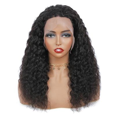 China Full Lace Wig 13x4 HD Deep Wave Lace Front Human Hair Wigs With Transparent Baby Hair For Black With Baby Women for sale