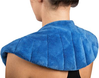 China Neck and Shoulder Microwave Heated Microwavable Heating Pad Hot and Cold Wrap for sale