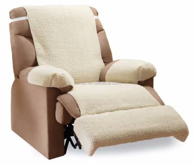 China Simple Cheap Berber Fleece Sofa Cover Recliner Cover Set for sale