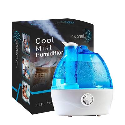 China 2.2L Car Large Capacity Home Bedroom Air Purifier Portable Air Humidifier Defuser Ultrasonic Humidifier for sale