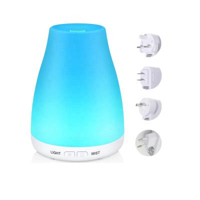 China Hot Sales Car Home 100ml Humidifiers Mini Ultrasonic Air Purifier Humidifier With 7 Led Desk Lamp for sale