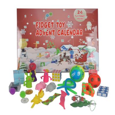 China [Fidgety Person New] 2022 Amazon Toy Advent Calendar Stress-relief Toy Set Christmas Gift Present Durable Hot Sale for sale