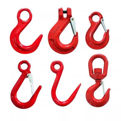 China Heavy Industry Galvanized Drop Forged Alloy Steel US Type Chain Lifting Clevis Grab Hook for sale