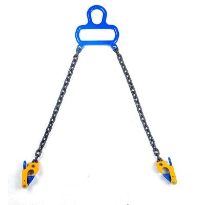 China Muliti-purpose Universal Oil drum Grab Double Chain Oil Drum Lifting Tools Drum Lifter Clamp for sale