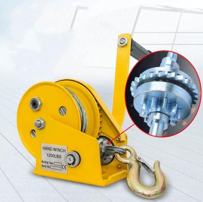 China CRANES Factory price winch automatic gear hand winch 1800 lb for sale