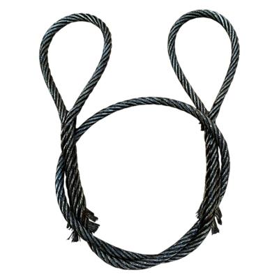 China Lifting and rigging equipment Economic braided wire rope heavy duty lifting sling hand spliced wire rope for marine for sale