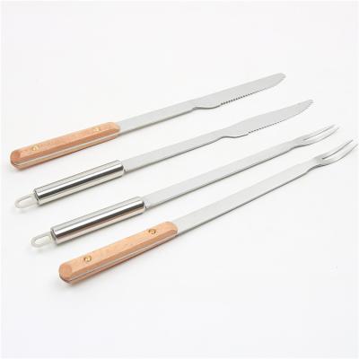 China Stainless Steel BBQ BBQ Tool Fork Spatula Multifunctional Easily Cleaned Knife for sale