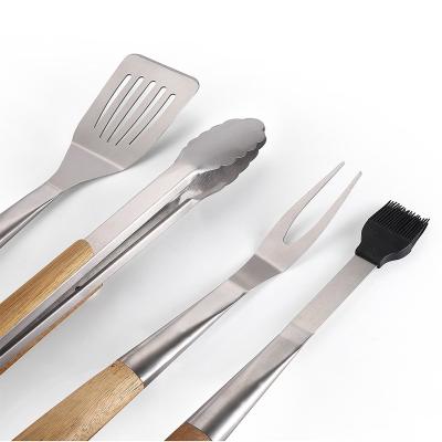 China Easily Cleaned Professional stainless steel barbecue tool set of four for sale